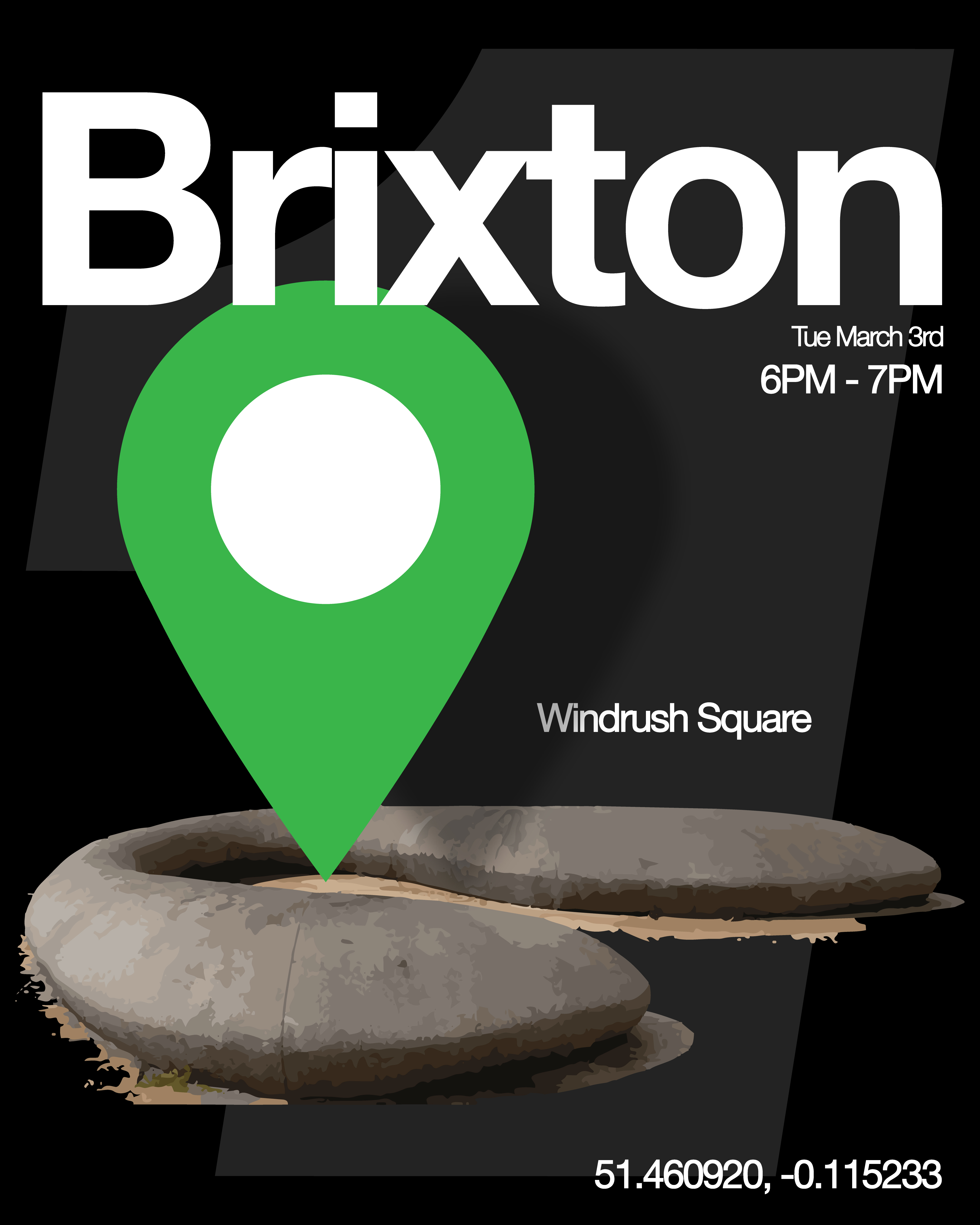 Brixton King of the City location poster.
