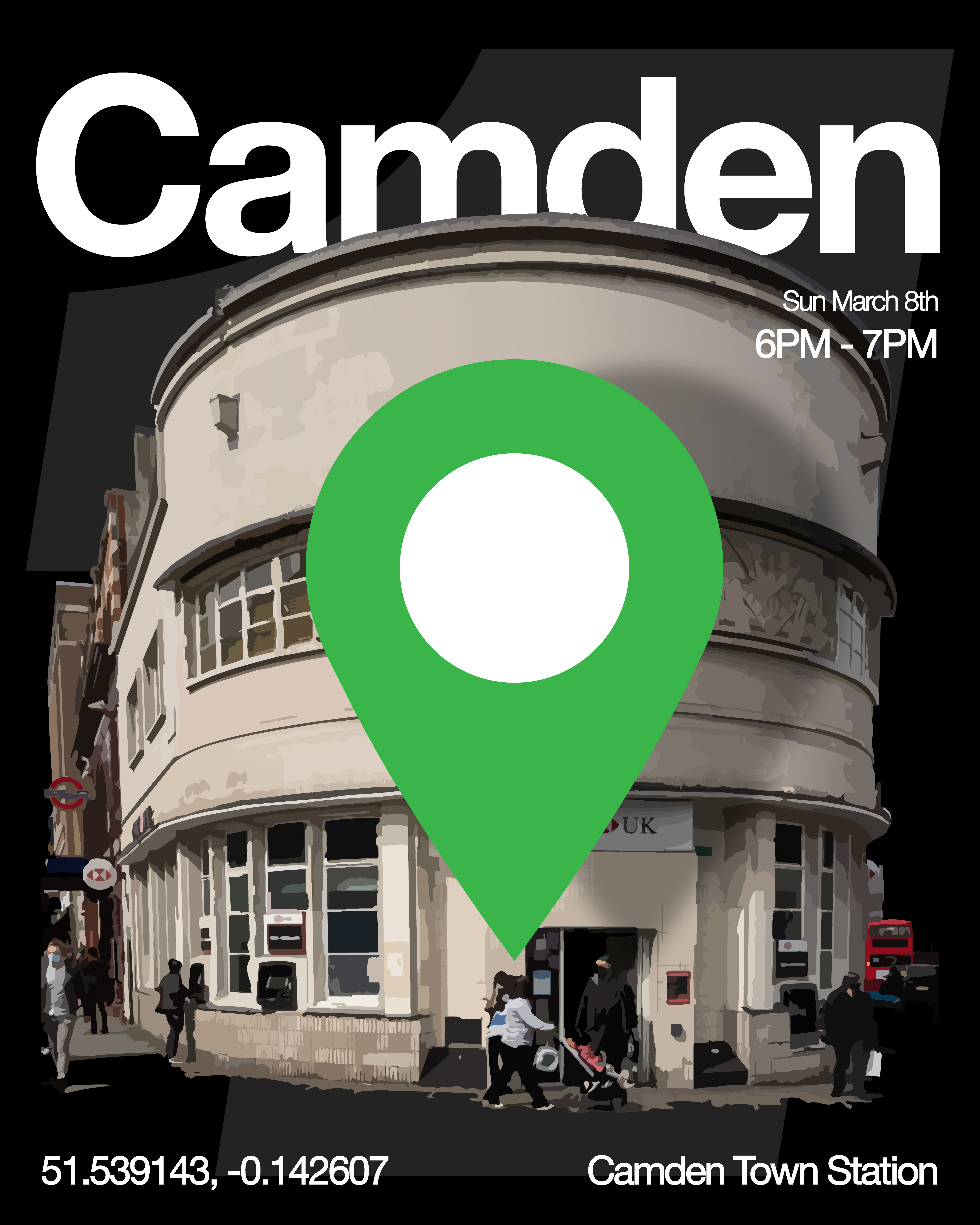 Camden King of the City location poster.