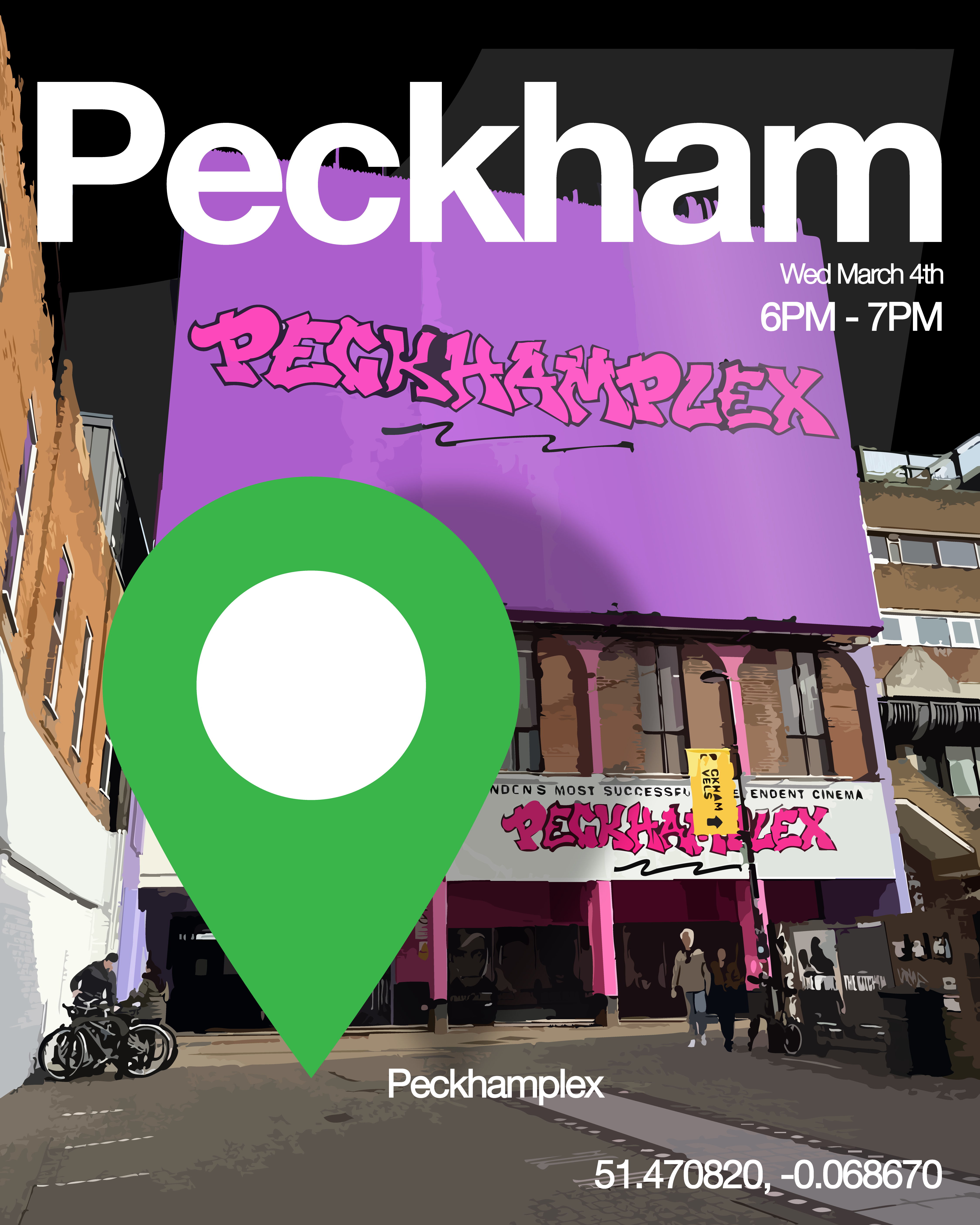 Peckham King of the City location poster.